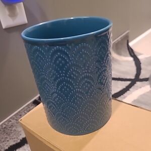 Distant Lands Turquoise Utensil Crock NWT JC PENNEY